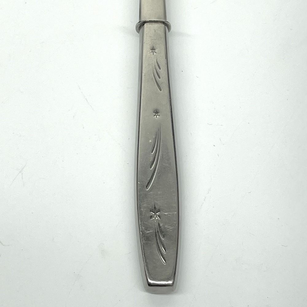 Vintage 1950s International Stainless TONIGHT Shooting Stars Pattern Salad Fork - Picture 3 of 6